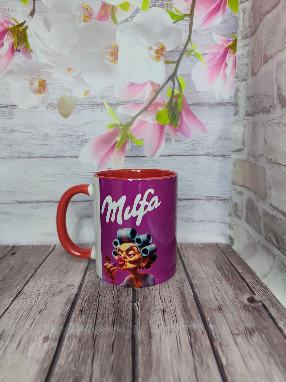 Іменна чашка «MILFA» | Прикольний подарунок для мами, подруги чи колеги